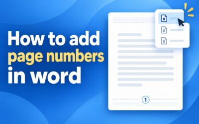 How to Add Page Numbers in Word: Step-by-Step Guide